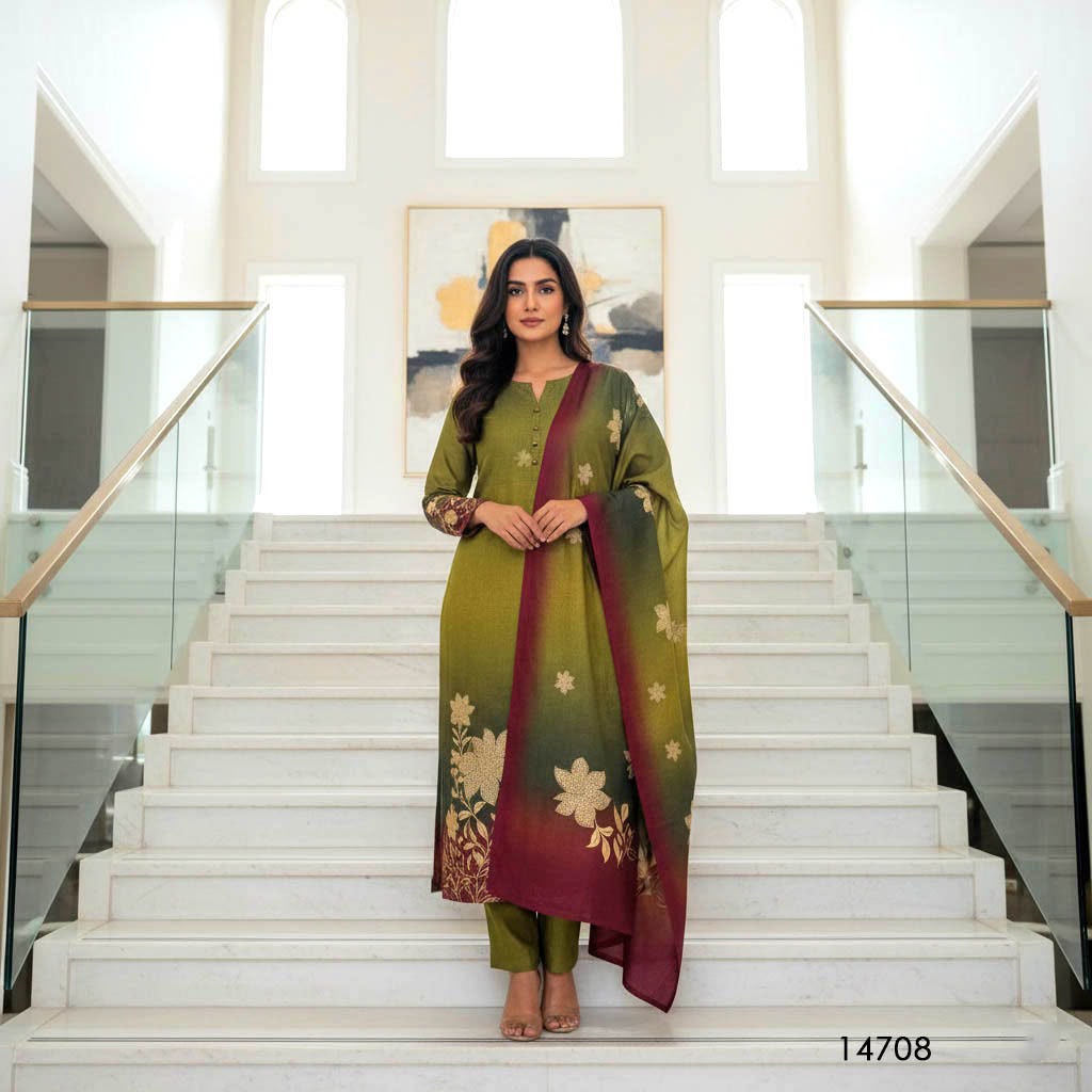 Ethnic Wear Fabrics manufactured by Rajveer Textile
